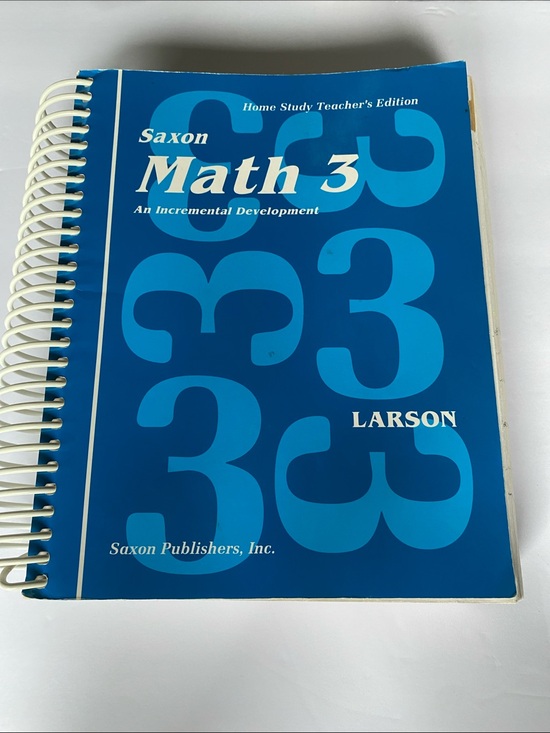 Other - Saxon math 3 an incremental development, home study teacher’s edition